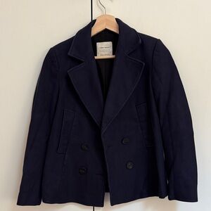 Zara Basic Navy Peacoat